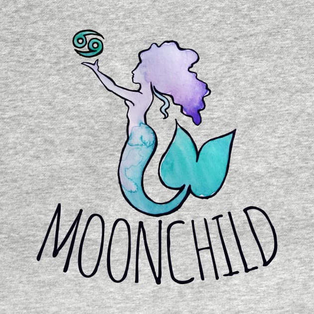 Moonchild Cancer Astrology Mermaid by bubbsnugg